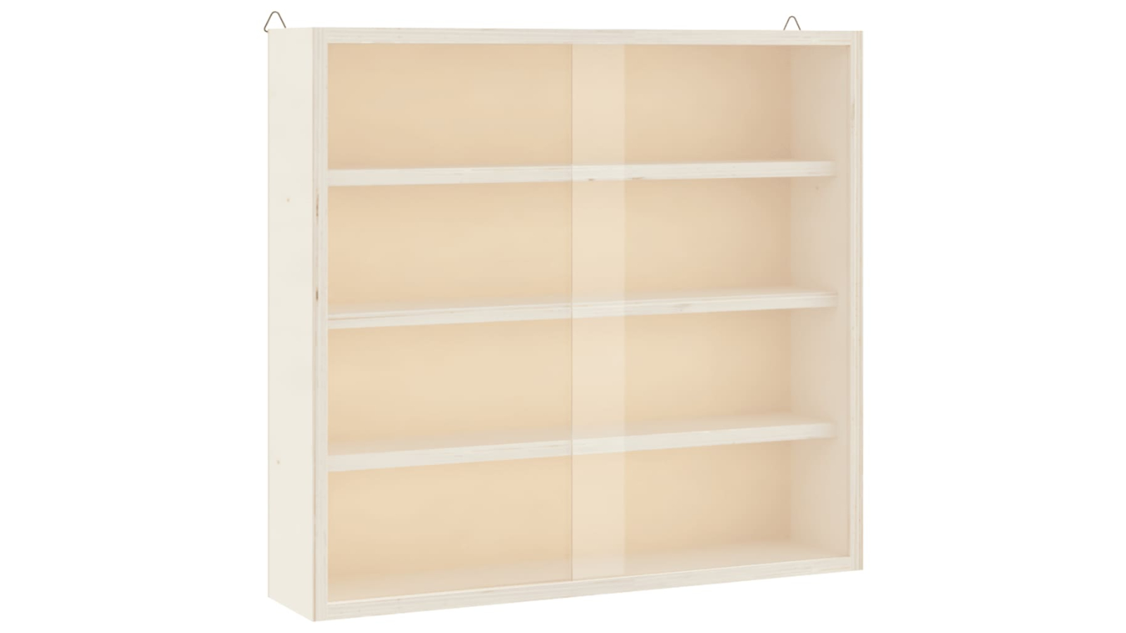 vidaXL Wooden Collector Display Case with Door - 40 x 8.5 x 37cm