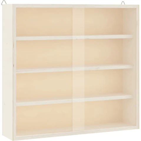vidaXL Wooden Collector Display Case with Door