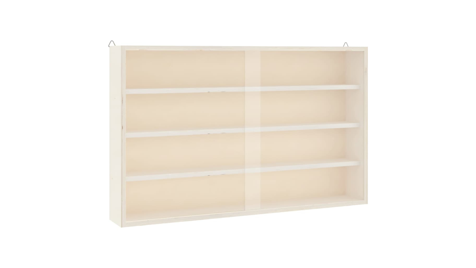 vidaXL Wooden Collector Display Case with Door - 60 x 8.5 x 37cm