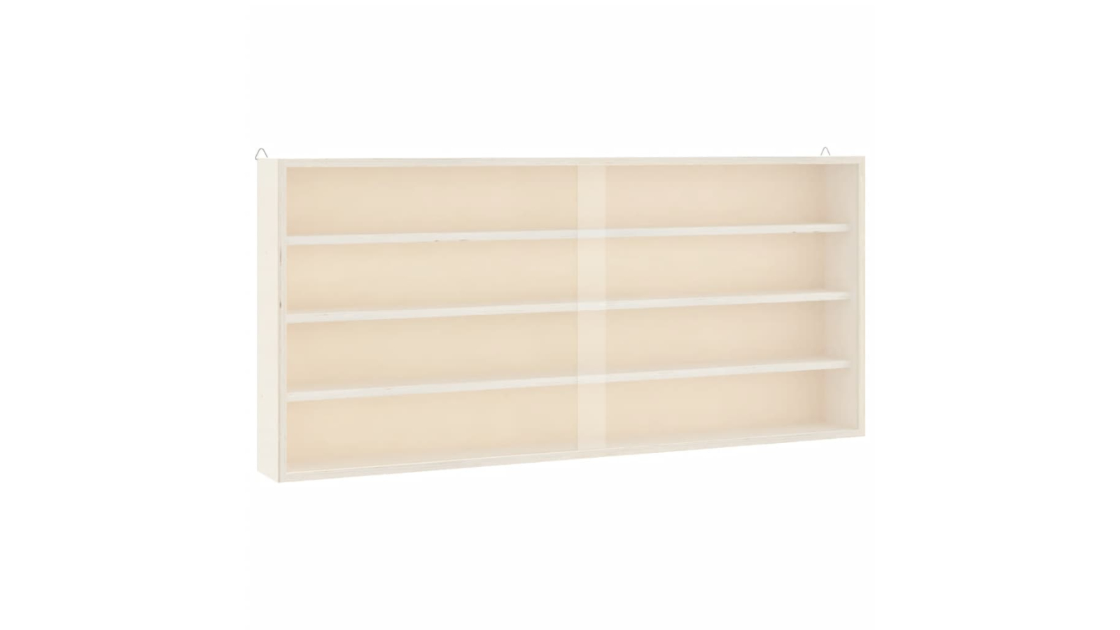 vidaXL Wooden Collector Display Case with Door - 80 x 8.5 x 37cm
