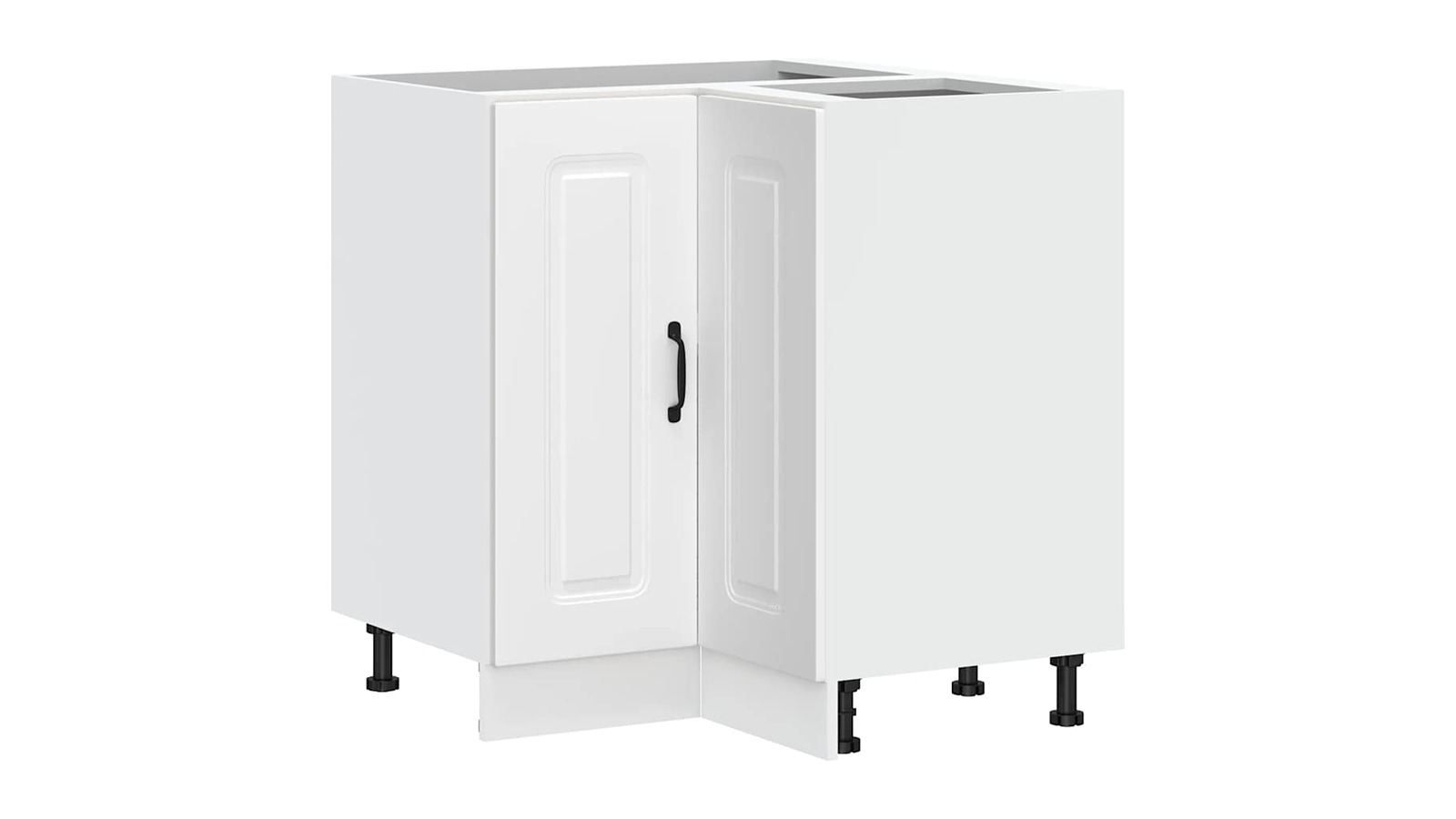 vidaXL White Kalmar Engineered Wood Kitchen Corner Base Cabinet