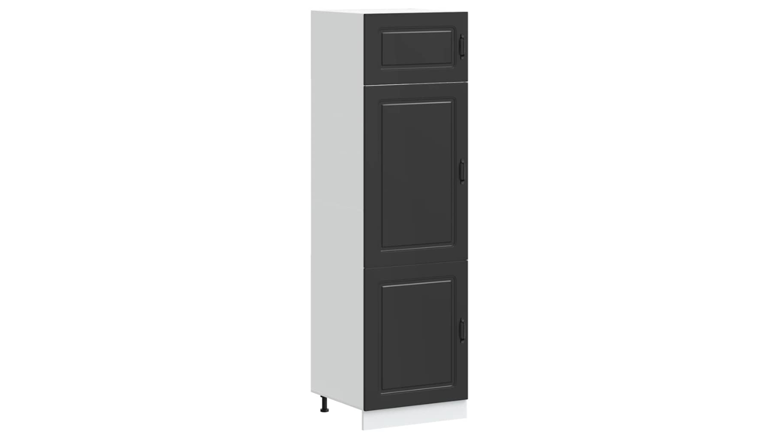 vidaXL Black Kalmar Engineered Wood Kitchen Cupboard