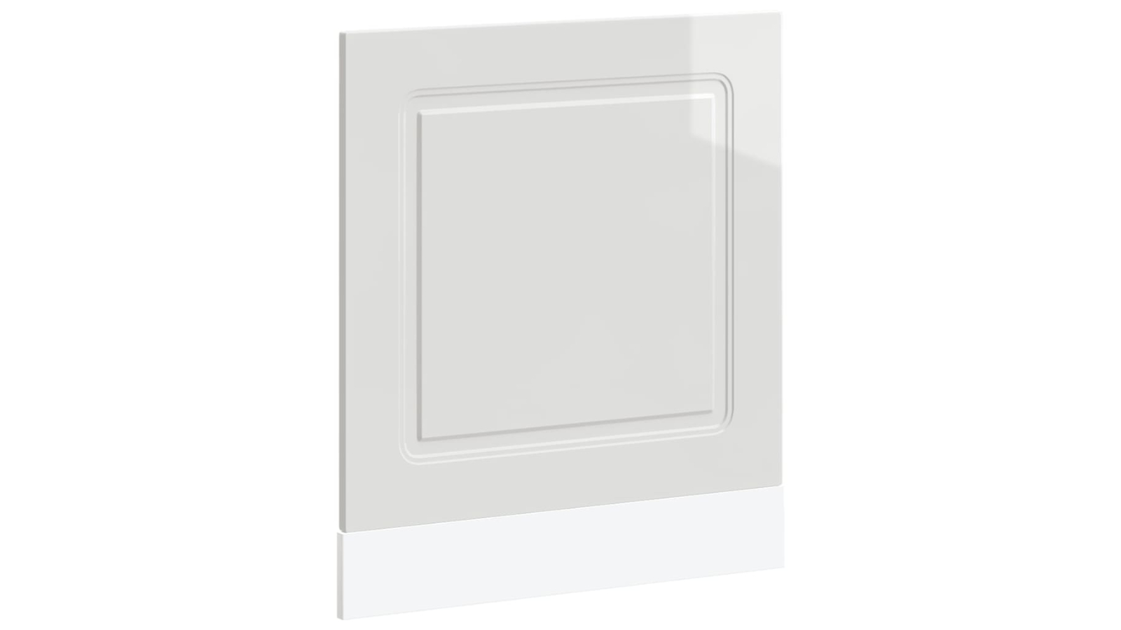 vidaXL 60 x 1.5 x 57cm Kalmar Engineered Wood Dishwasher Panel - High Gloss White