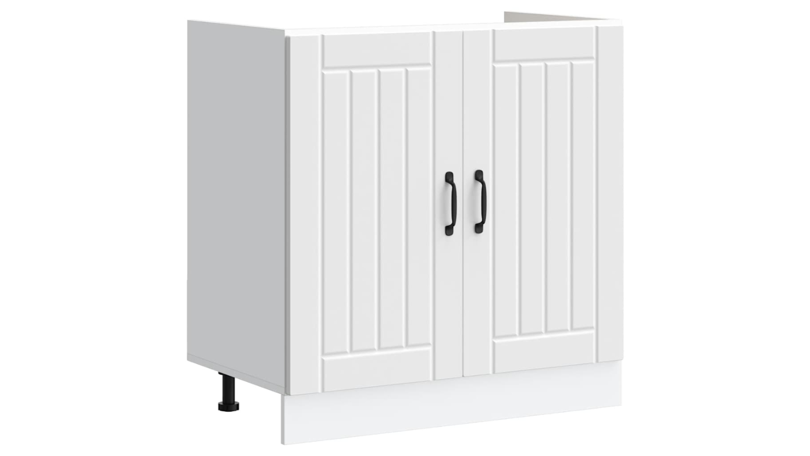 vidaXL Lucca White Engineered Wood  80 x 46 x 81.5cm Sink Base Cabinet