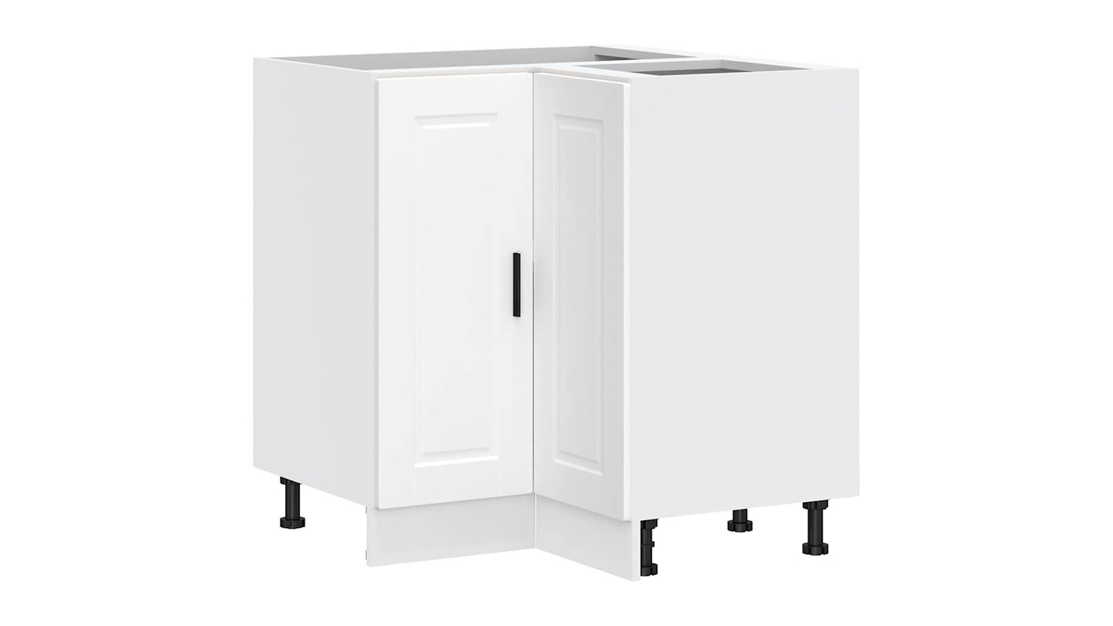 vidaXL White Porto Engineered Wood Kitchen Corner Base Cabinet