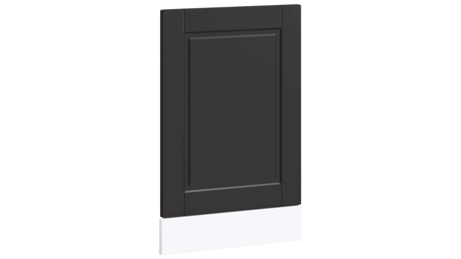 vidaXL 45 x 1.5 x 57cm Porto Engineered Wood Dishwasher Panel - Black