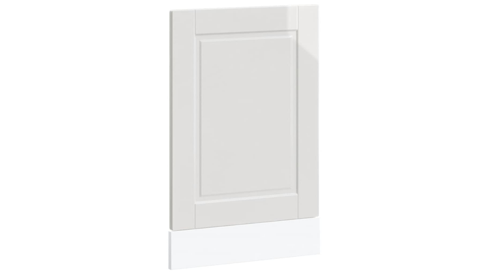 vidaXL 45 x 1.5 x 57cm Porto Engineered Wood Dishwasher Panel - High Gloss White
