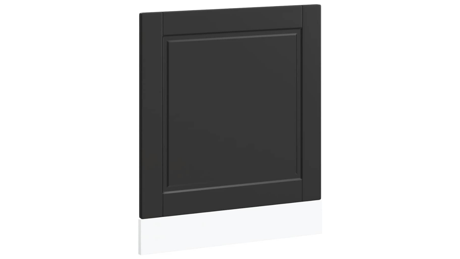 vidaXL 60 x 1.5 x 57cm Porto Engineered Wood Dishwasher Panel - Black