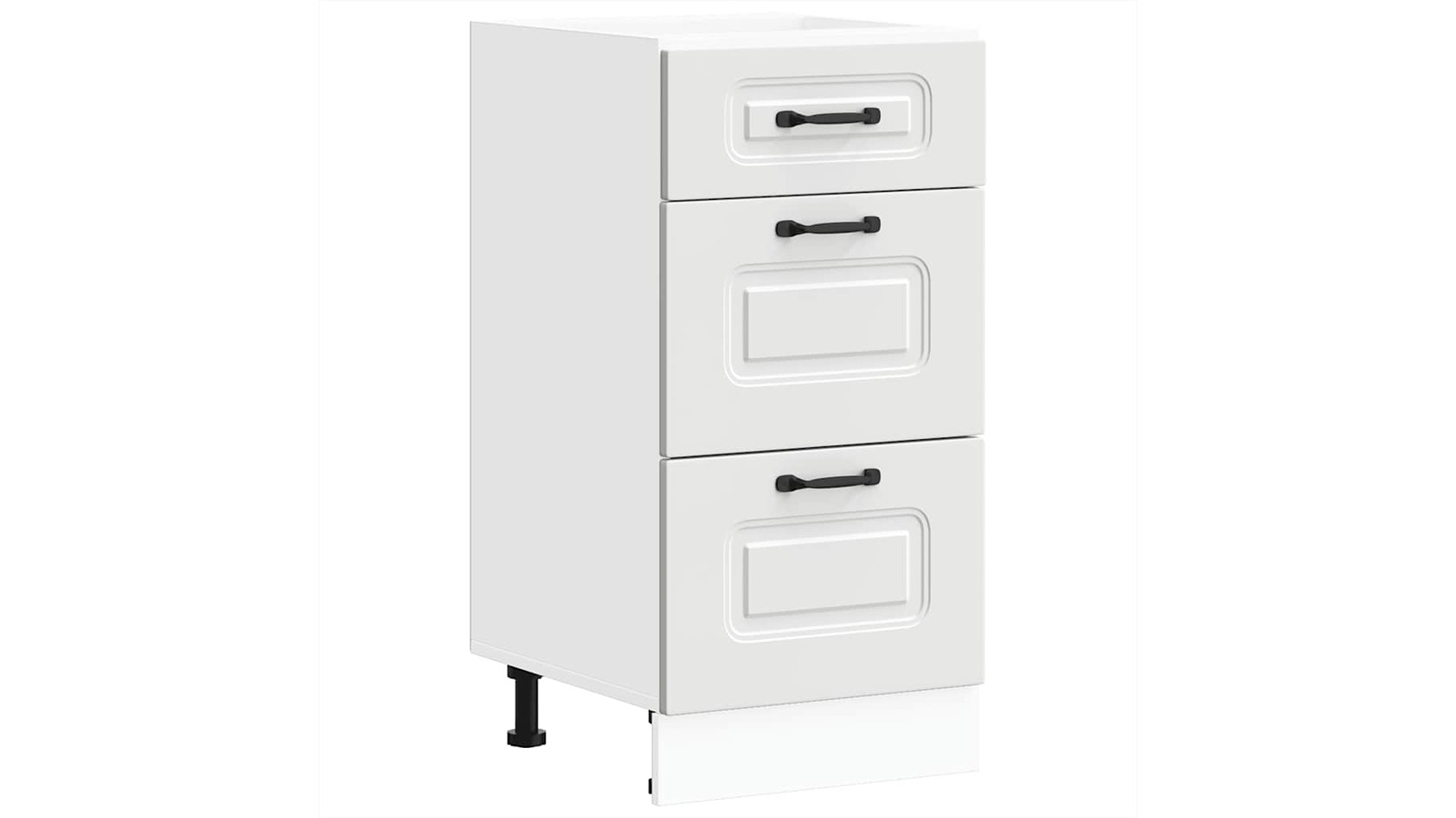 vidaXL White Engineered Wood Kalmar Kitchen Base Cabinet