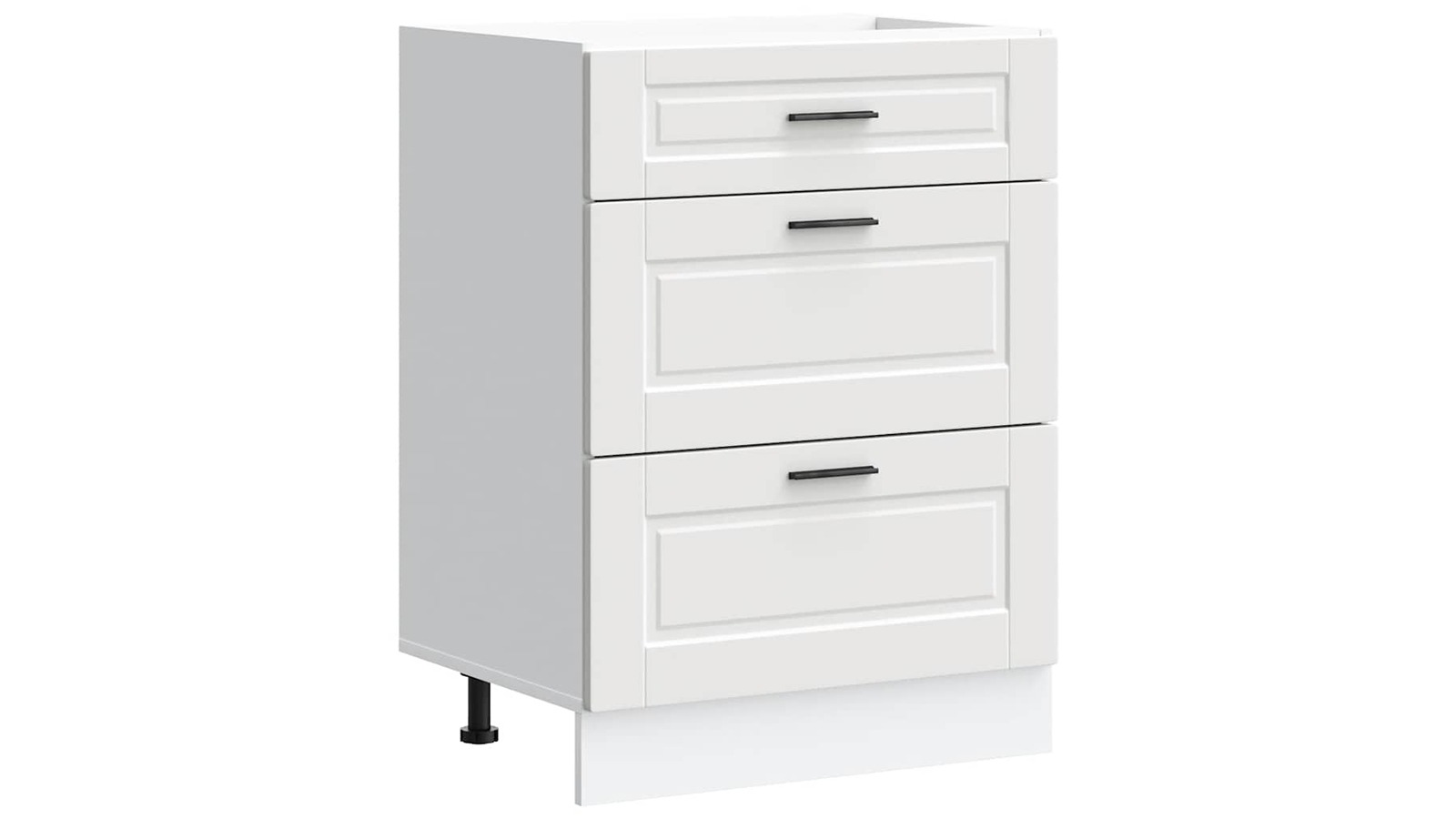 vidaXL White Engineered Wood Porto Kitchen Base Cabinet