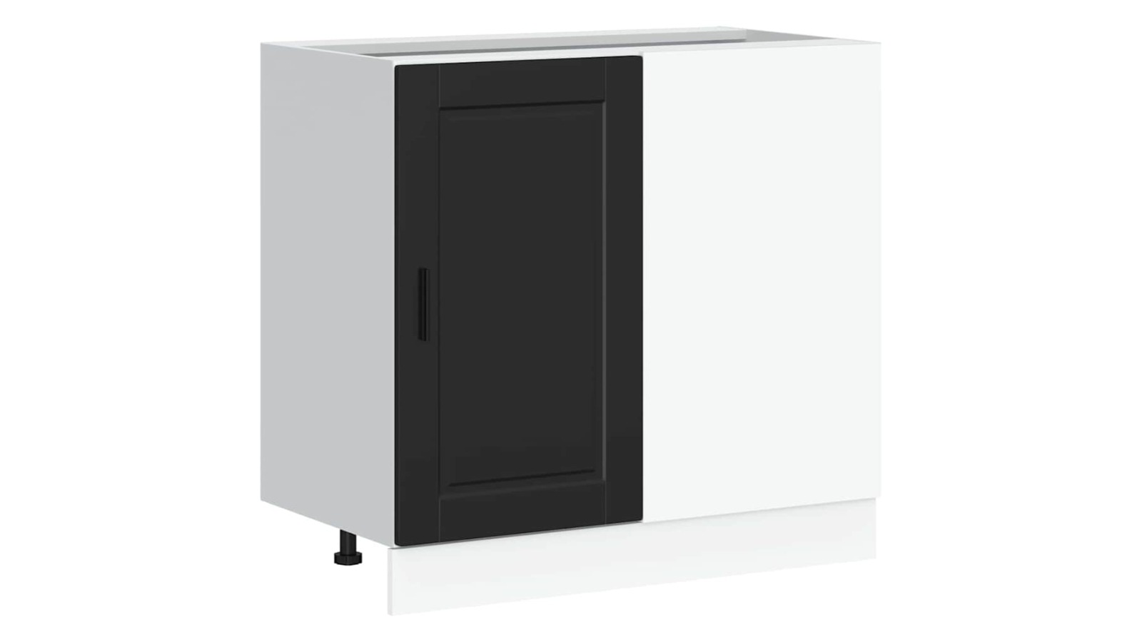 vidaXL Black Engineered Wood Porto Kitchen Base Cabinet