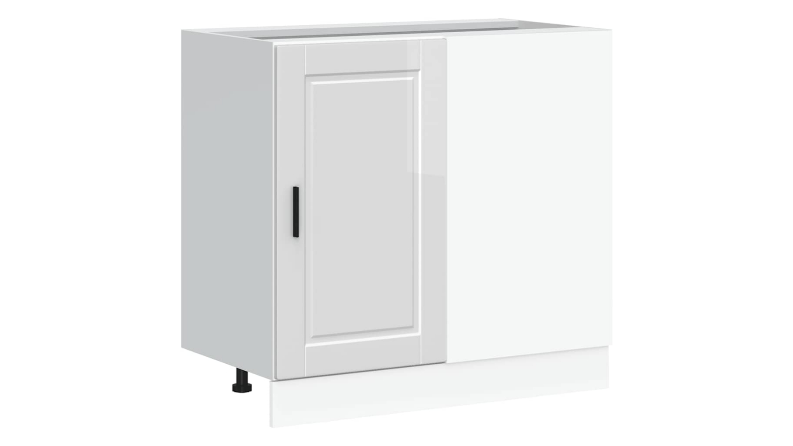 vidaXL Porto Engineered Wood Kitchen Base Cabinet - High Gloss White