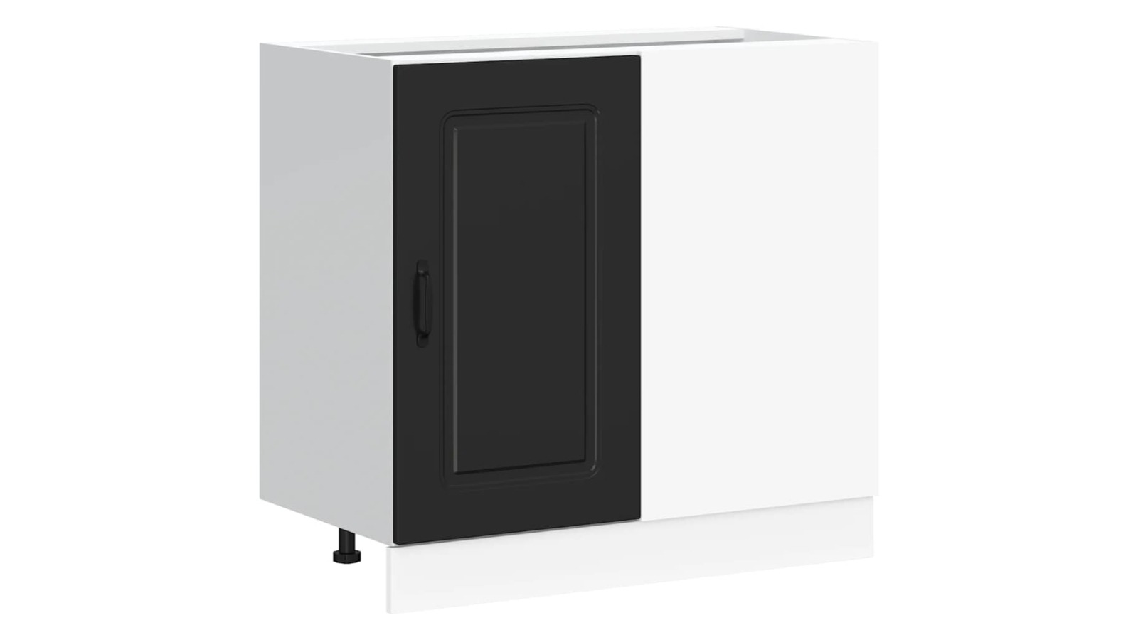 vidaXL Black Engineered Wood Kalmar Kitchen Base Cabinet