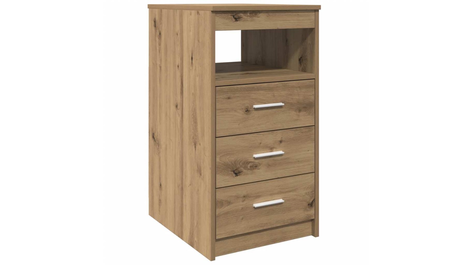 vidaXL 40 x 50 x 76cm Engineered Wood Drawer Cabinet - Artisan Oak