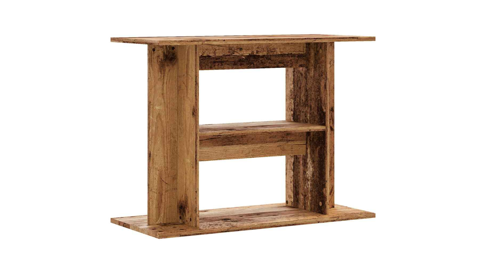 vidaXL 80 x 35 x 60cm Engineered Wood Aquarium Stand - Old Wood