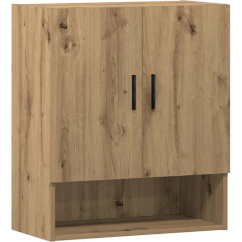 vidaXL Artisan Oak Wall-Mounted Storage Cabinet