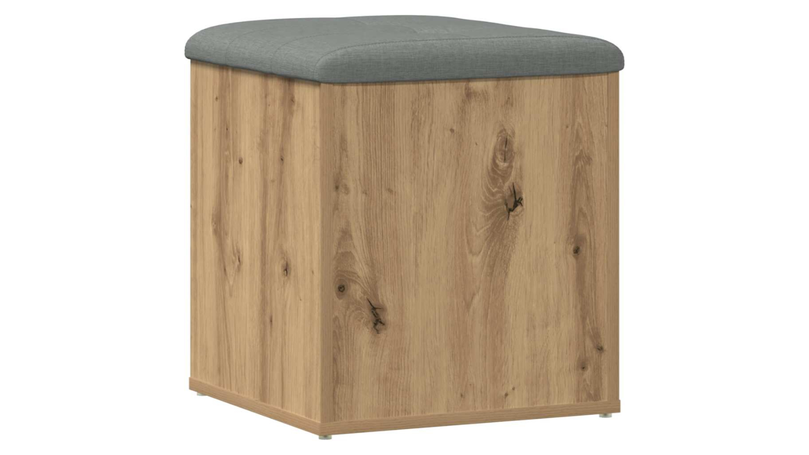 vidaXL Artisan Oak Engineered Wood Storage Bench - 42 x 42 x 45cm