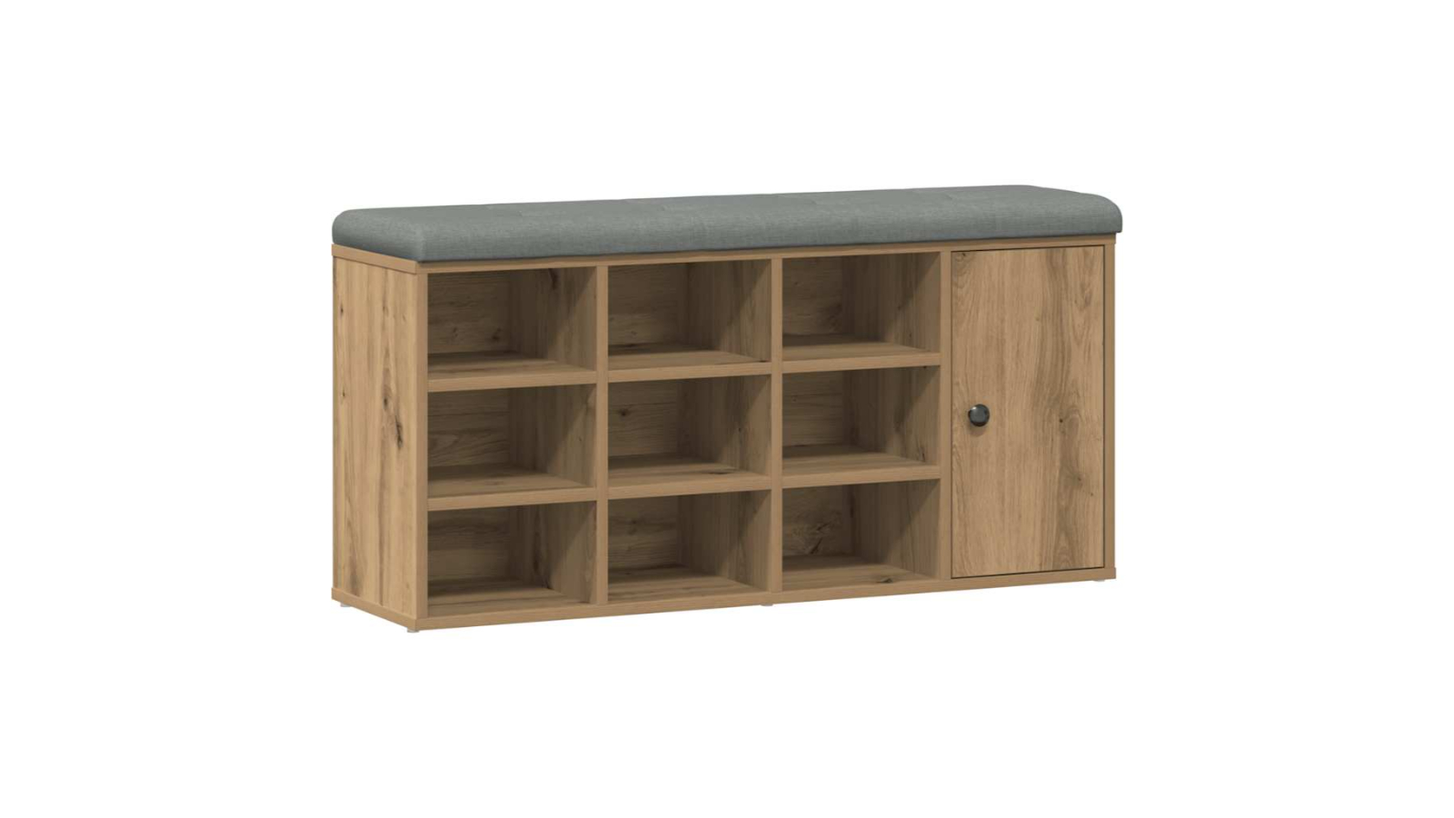 vidaXL Artisan Oak Engineered Wood 102 x 32 x 50cm Shoe Storage Bench