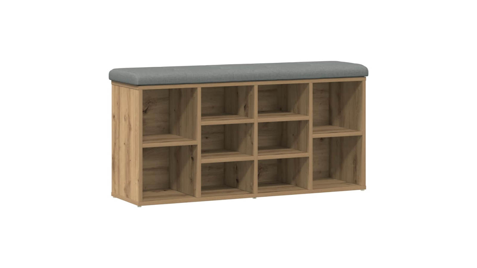 vidaXL Artisan Oak Engineered Wood 102 x 32 x 50cm Shoe Bench