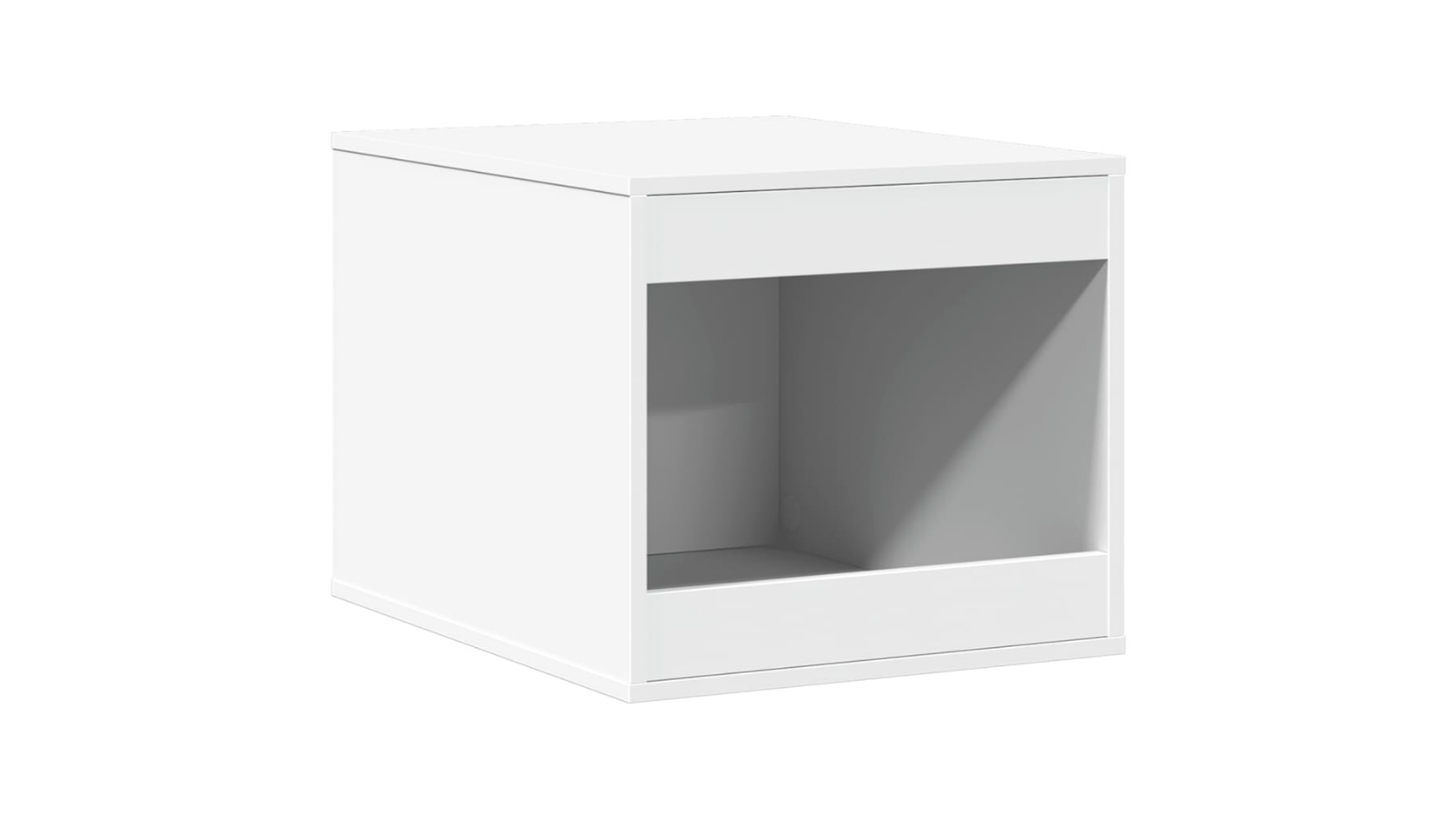 vidaXL 47 x 59 x 42cm Engineered Wood Enclosure Cat Litter Box - White