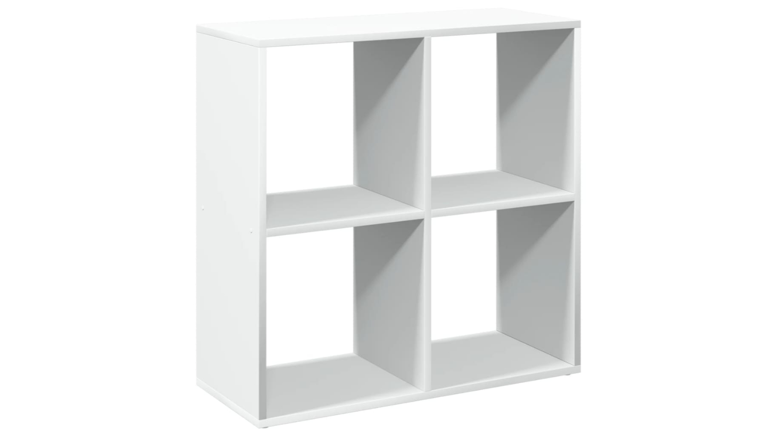 vidaXL White Engineered Wood 69.5 x 29 x 69.5cm Bookcase Room Divider