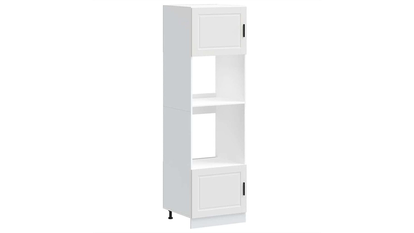vidaXL 2 Piece White Porto Engineered Wood Oven Cabinet