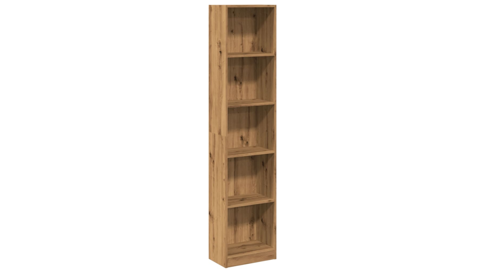 vidaXL Artisian Oak Engineered Wood Bookcase - 40 x 24 x 176cm