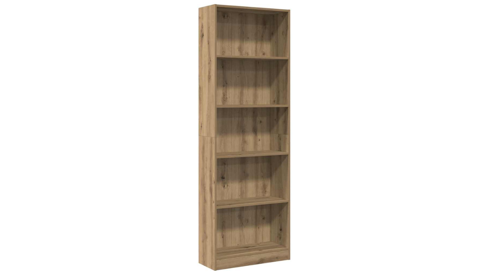 vidaXL Artisan Oak Engineered Wood Bookcase - 60 x 24 x 176cm