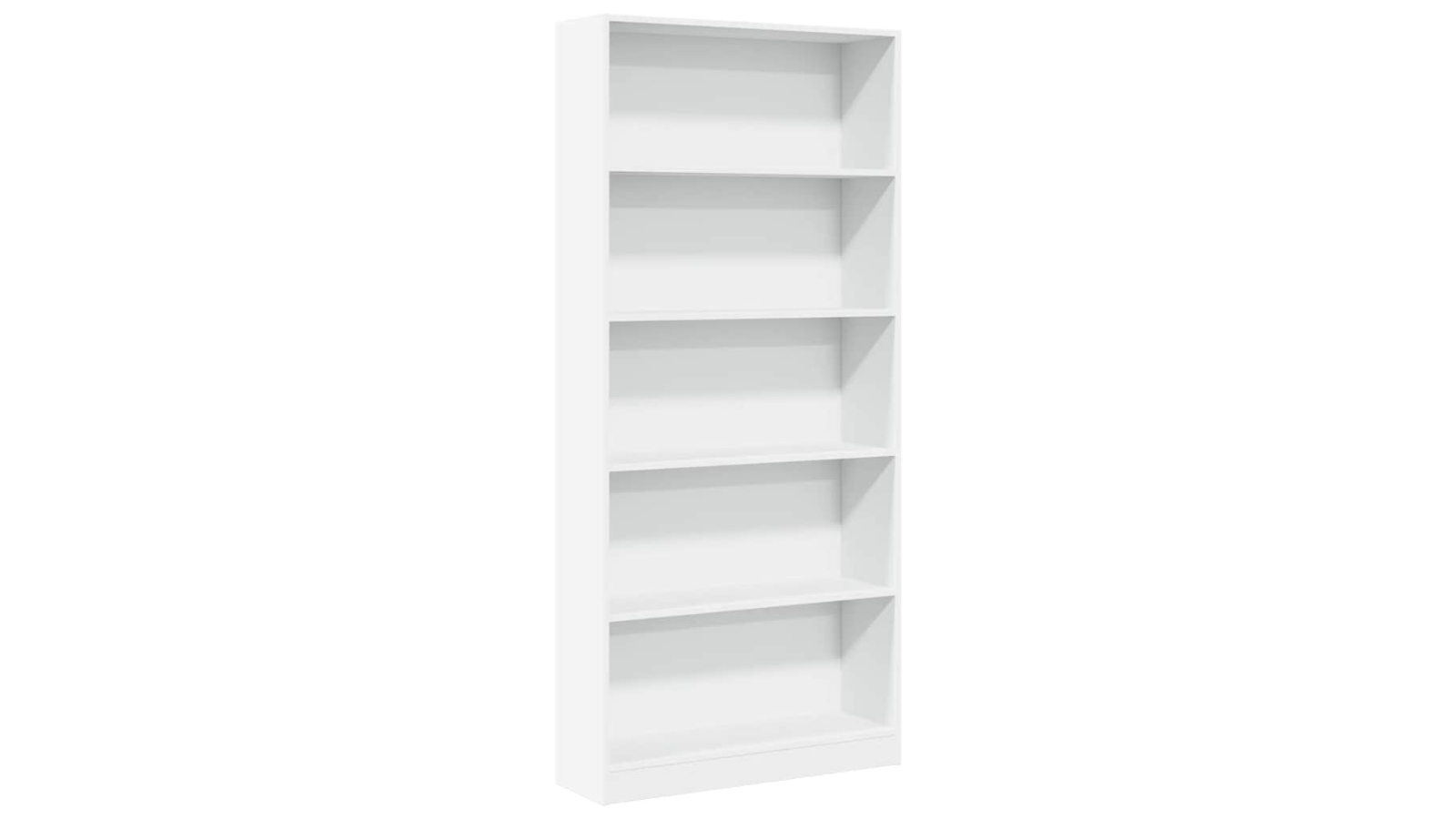vidaXL White Engineered Wood Bookcase - 80 x 24 x 176cm
