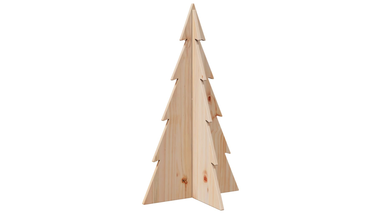vidaXL Solid Pine Wood Christmas Tree - 80cm