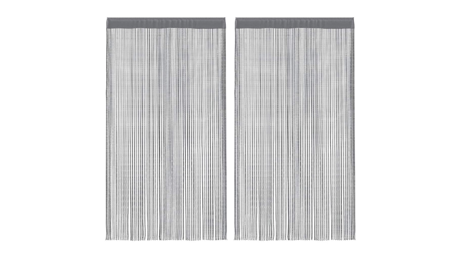 vidaXL 2 Piece Anthracite 140 x 250cm String Curtain