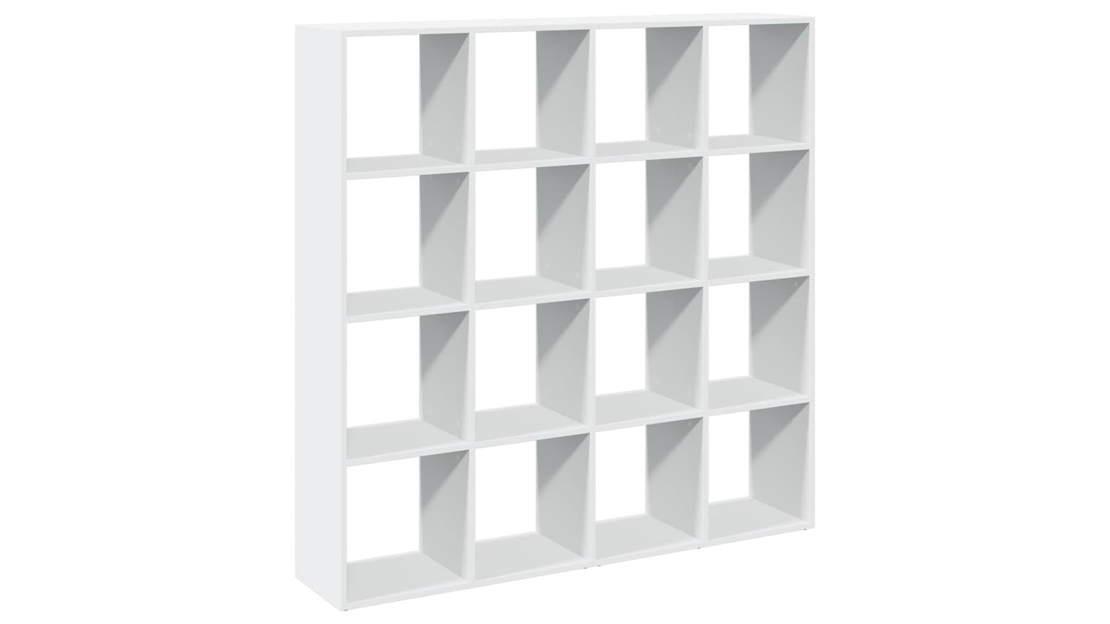 vidaXL White Engineered Wood 137.5 x 29 x 137.5cm Book Cabinet