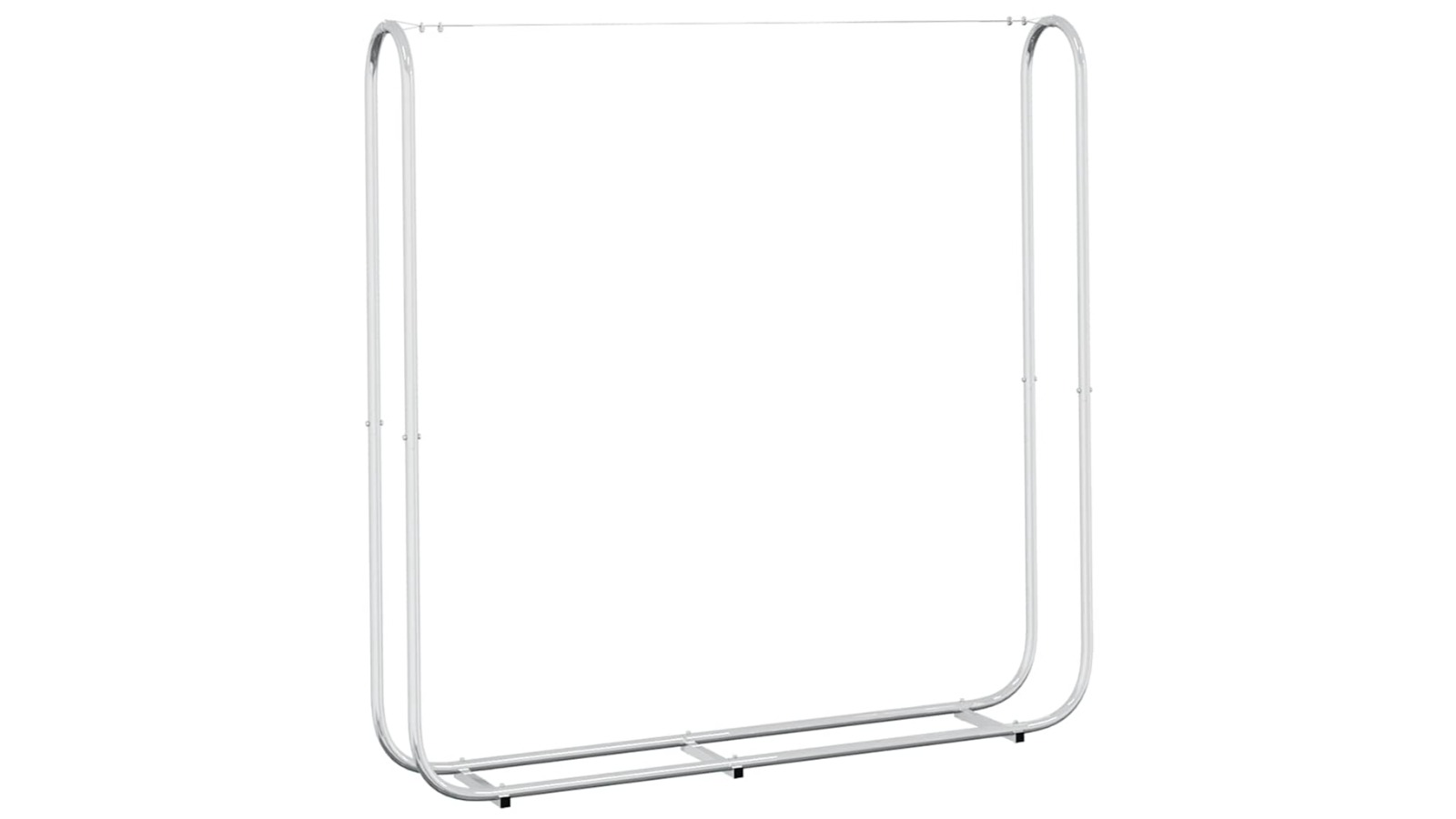 vidaXL Galvanised Steel 150 x 25 x 150cm Firewood Rack