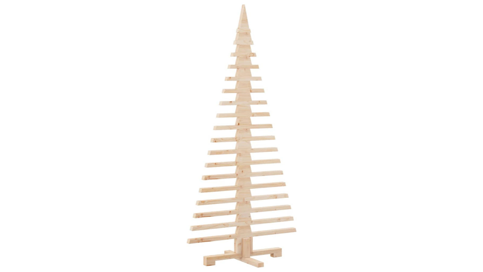 vidaXL Solid Wooden Pine Wood Christmas Tree - 150cm