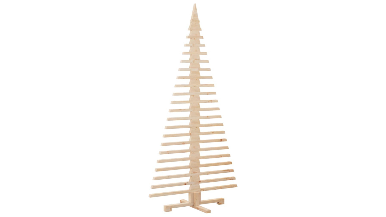 vidaXL Solid Wooden Pine Wood Christmas Tree - 180cm