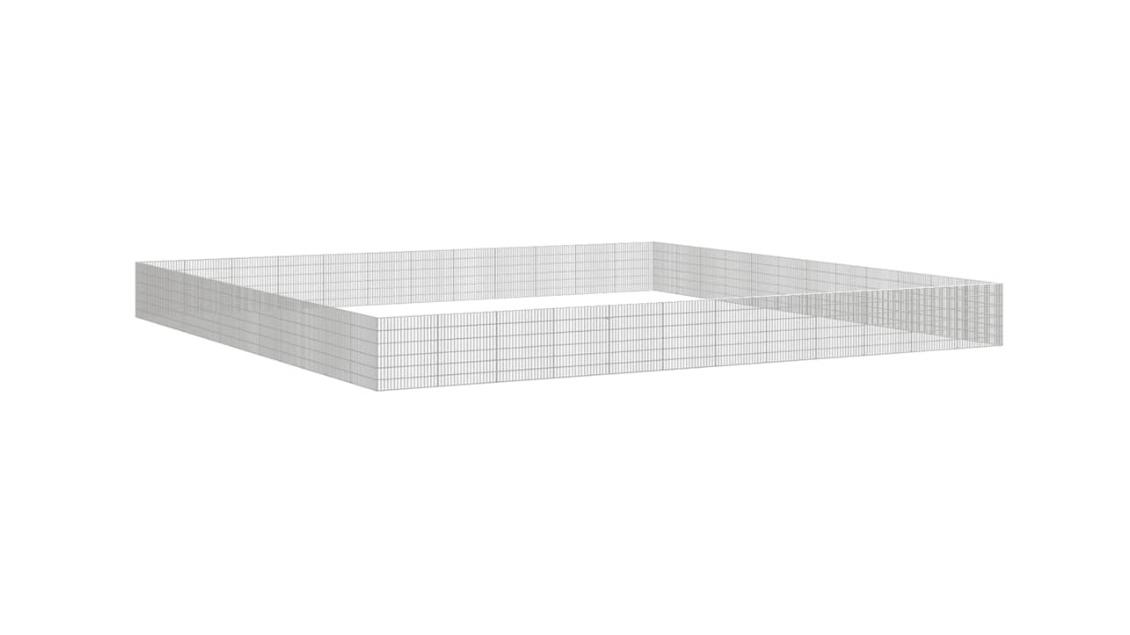 vidaXL Galvanised Iron 48-Panel Free Range Animal Enclosure - 54 x 60cm