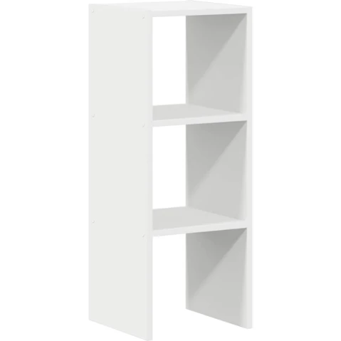 vidaXL White Engineered Wood 30 x 30 x 80cm Stackable Bookcase