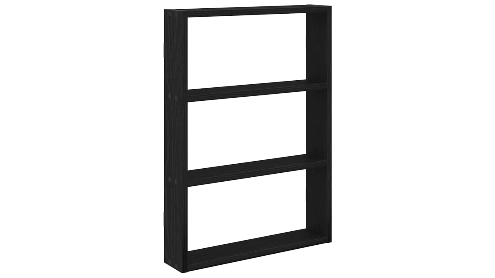 vidaXL Engineered Wood 43 x 9 x 60cm Wall Shelf - Black