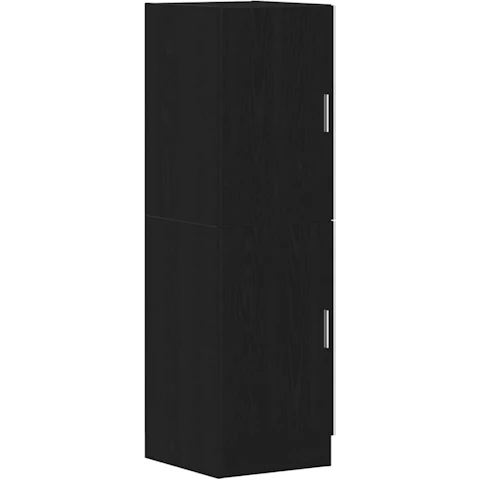 vidaXL 38 x 41.5 x 131.5cm Engineered Wood Kitchen Cabinet - Black