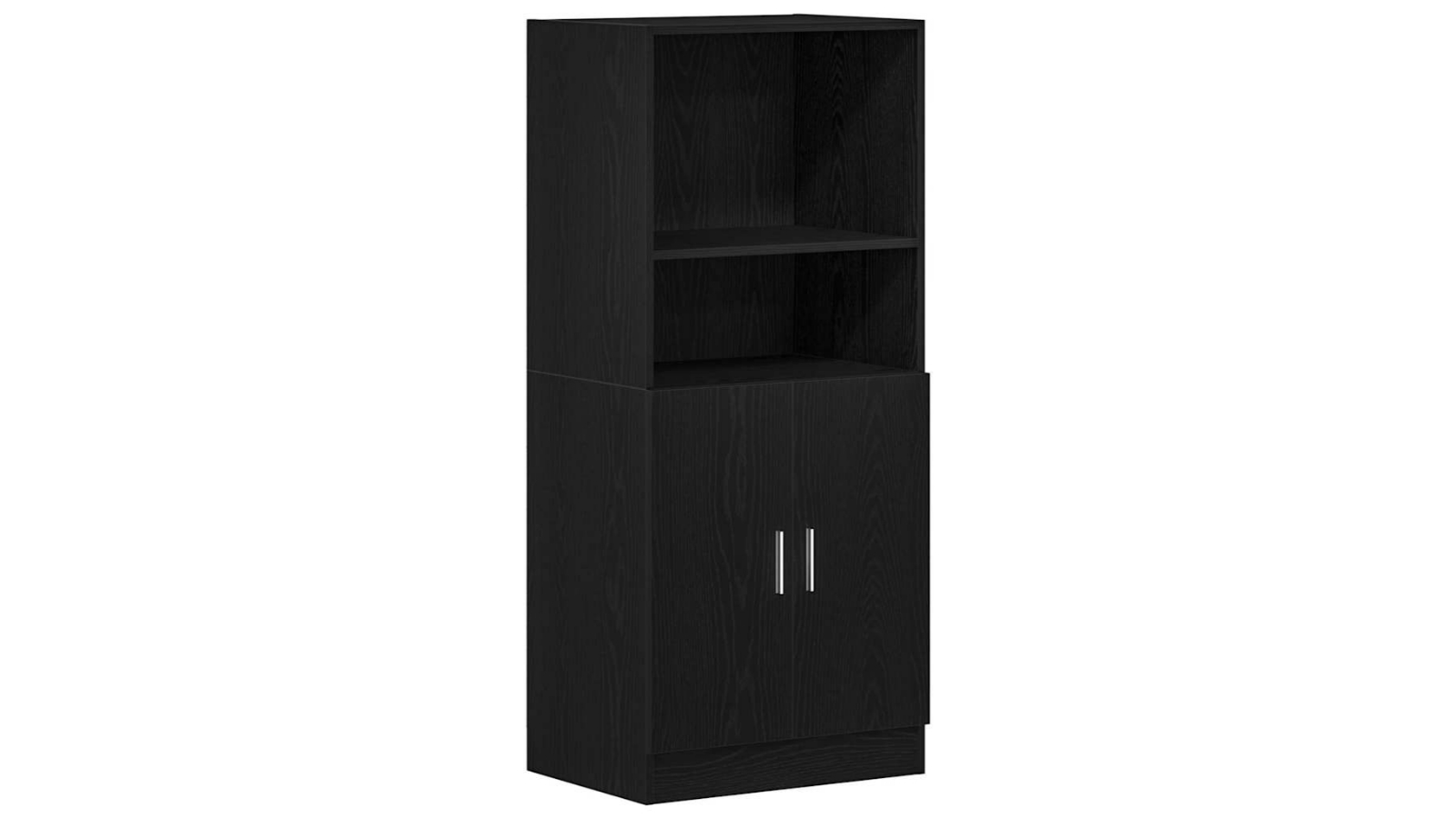 vidaXL 57 x 41.5 x 131.5cm Engineered Wood Kitchen Cabinet - Black