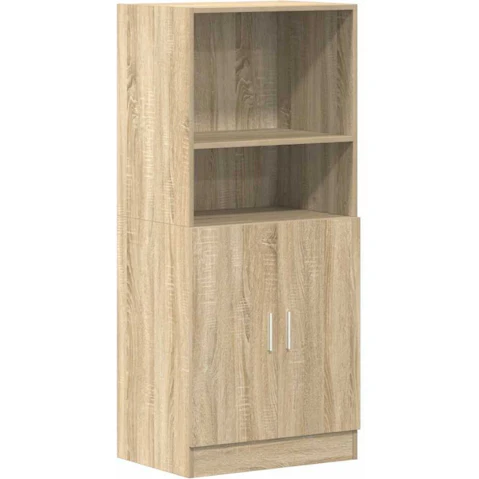 vidaXL 57 x 41.5 x 131.5cm Engineered Wood Kitchen Cabinet - Sonoma Oak