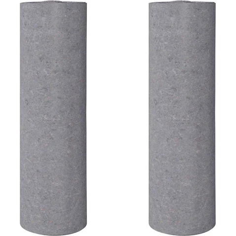 vidaXL 2 Piece Grey 220 SQM Non-Slip Painter Fleece - 50metre
