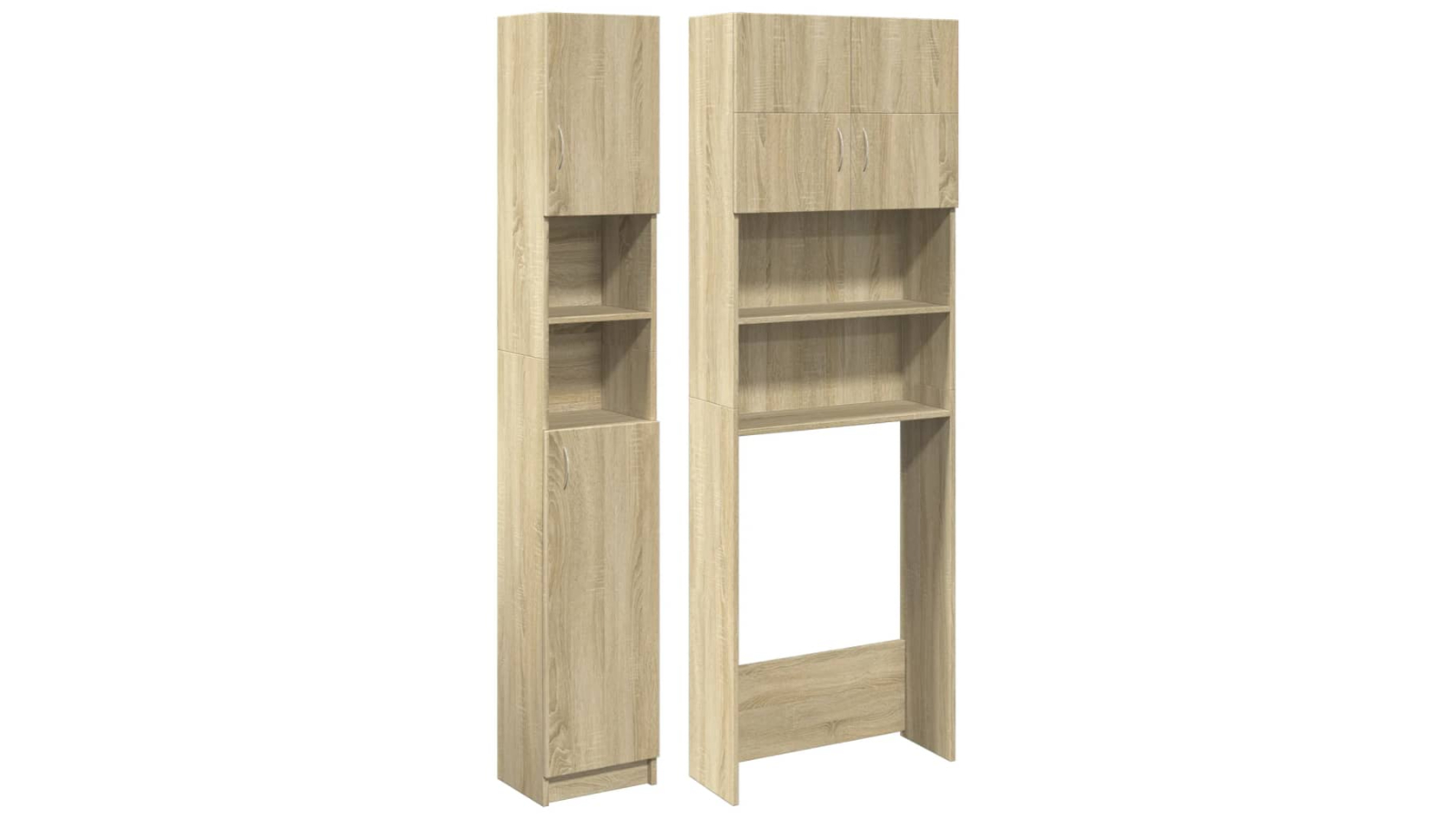 vidaXL 2 Piece Engineered Wood Bathroom Furniture Set - Sonoma Oak