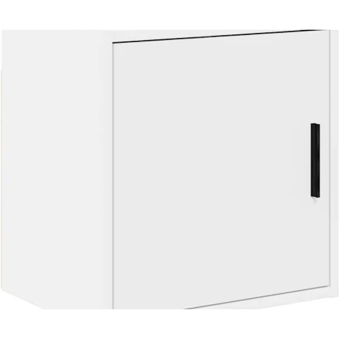 vidaXL White Engineered Wood Garage Wall Cabinet