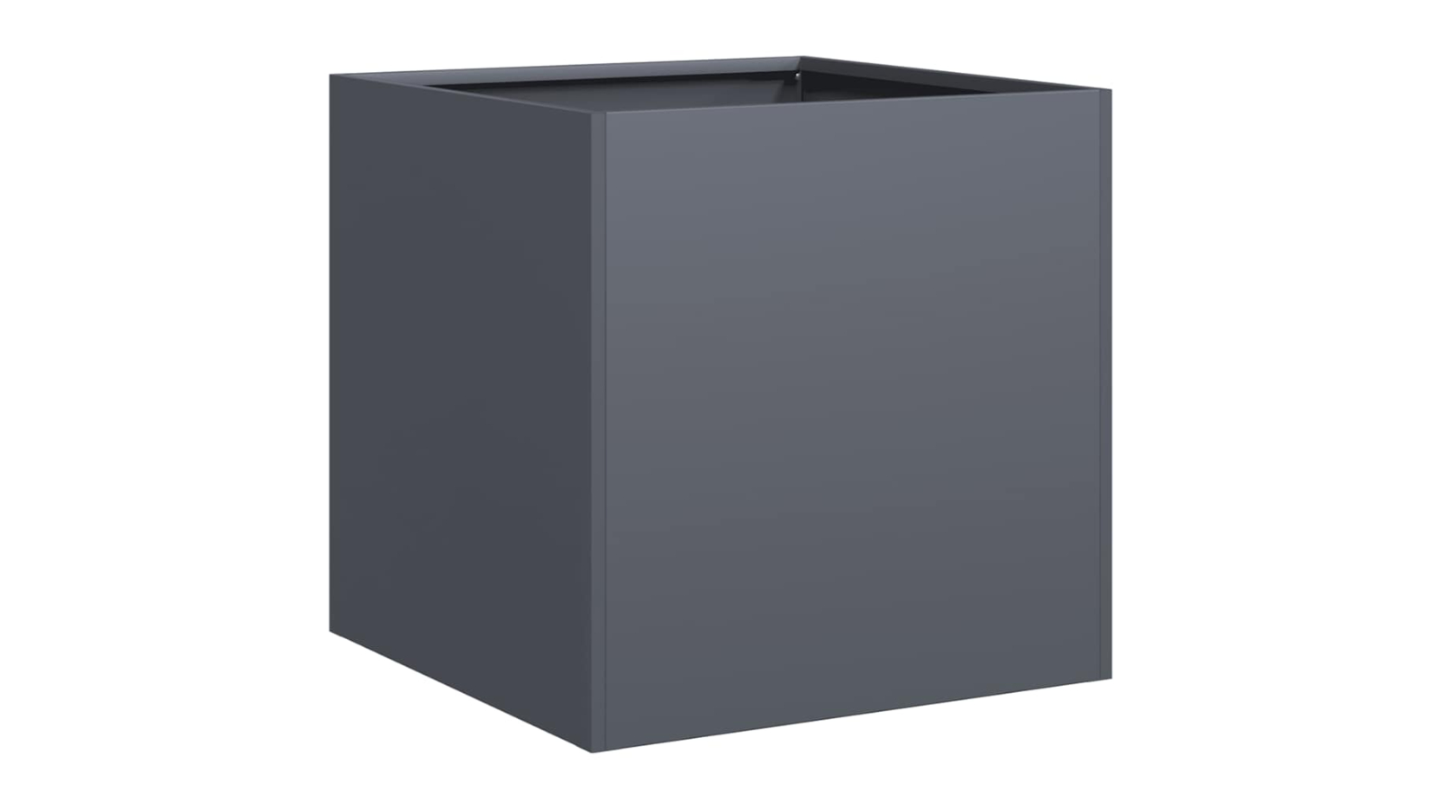 vidaXL Cold-Rolled Steel 40 x 40 x 40cm Planter - Anthracite