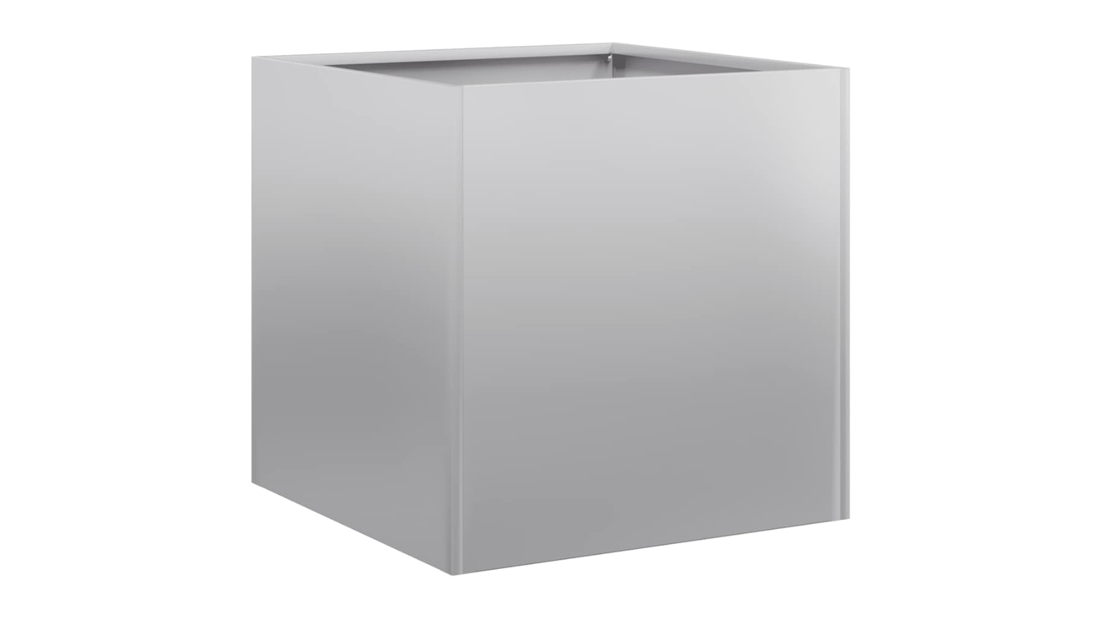 vidaXL Galvanised Steel Planter - 40 x 40 x 40cm