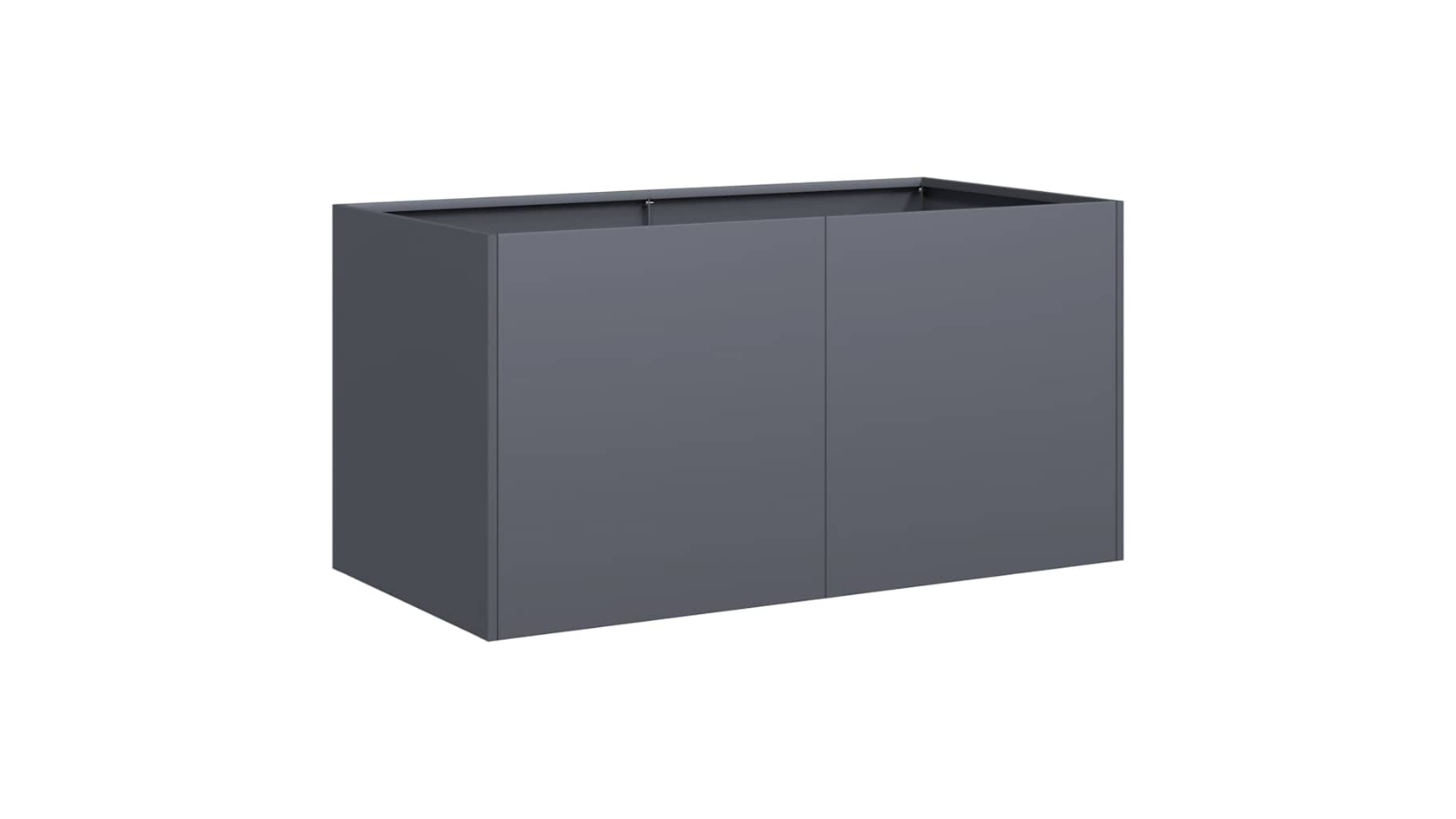 vidaXL Cold-Rolled Steel 80 x 40 x 40cm Planter - Anthracite
