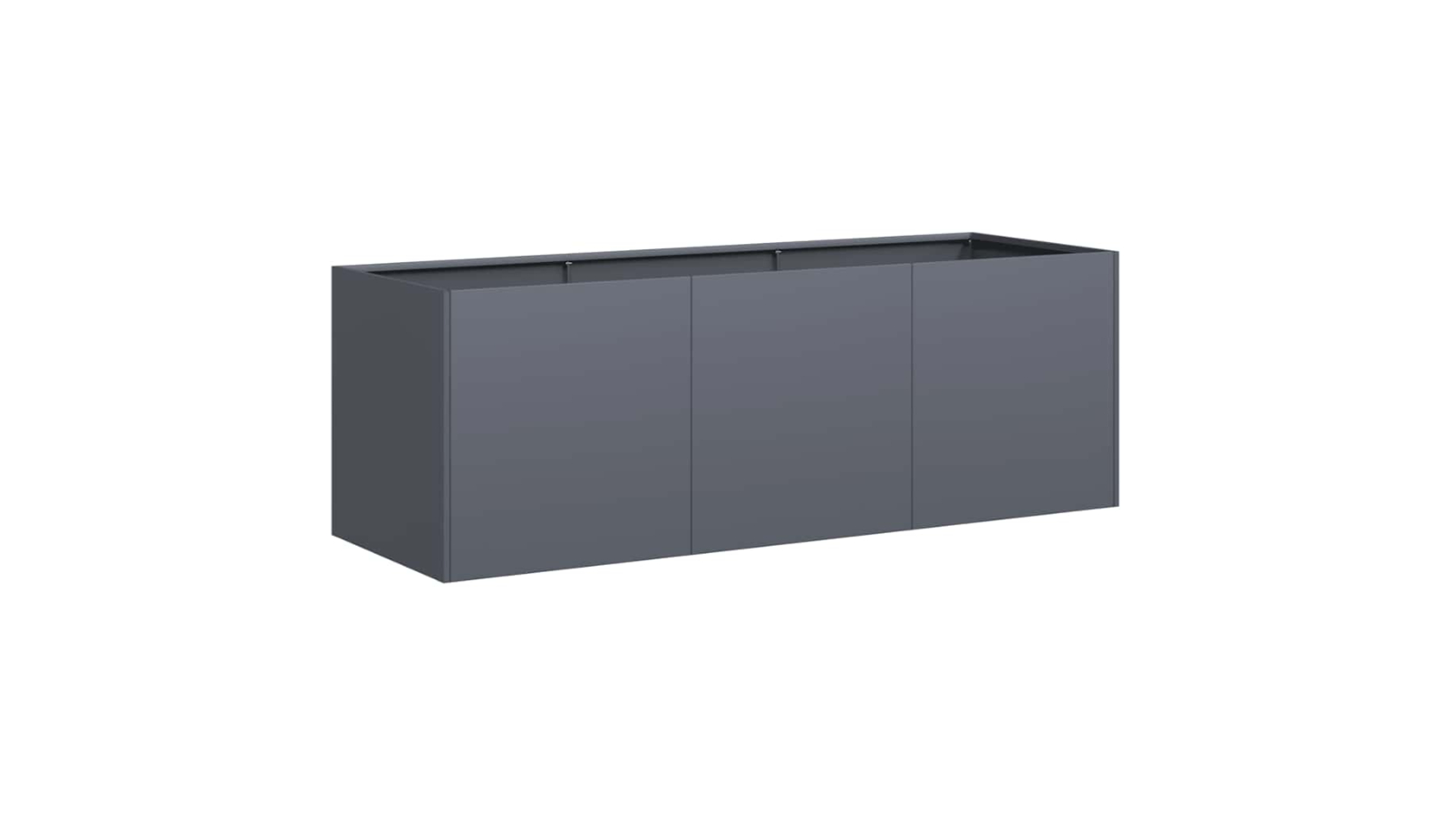 vidaXL Cold-Rolled Steel 120 x 40 x 40cm Planter - Anthracite