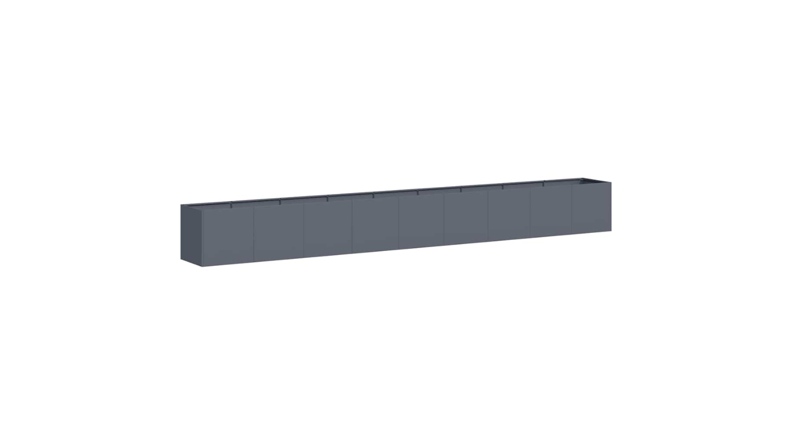 vidaXL Cold-Rolled Steel 360 x 40 x 40cm Planter - Anthracite
