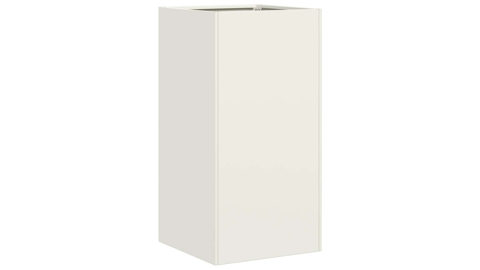 vidaXL Cold-Rolled Steel 40 x 40 x 80cm Planter - White